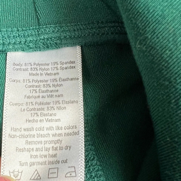 ALO Yoga Moto Legging Evermint Glossy Green Mesh Sheer Shiny Women’s Small - Picture 7 of 11